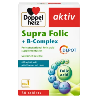 Doppelherz aktiv Supra Folic + B-Complex Vue de face