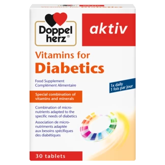Doppelherz aktiv Vitamines pour Diabétiques Vue de face